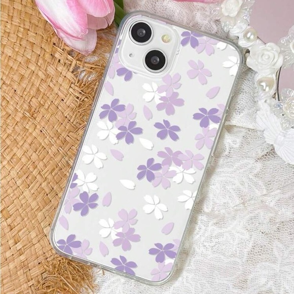 Other - ⚠️Clearance iPhone 15/Pro/Pro Max Clear And Purple Phone Case